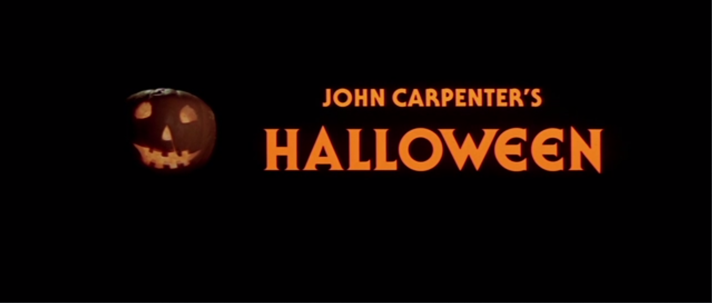 font used halloween movie title